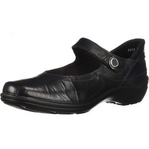 Women's 7 7.5 38 Romika‎ Cassie Mary Jane Shoes Comfort Black Leather Academia